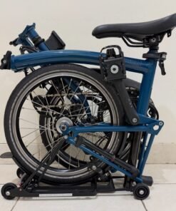 Brompton C Line H6RD Ocean Blue Black Edition 2024 (9) - Brompton Bekas Brompton C Line H6RD Ocean Blue Black Edition 2024 | Dynamo Lamps