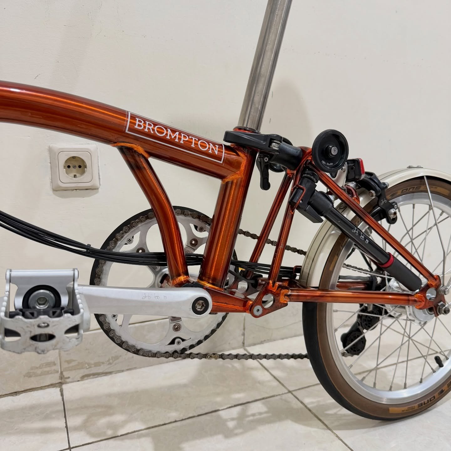 Brompton C Line M6LD Flame Lacquer 2019 (2) - Brompton Bekas