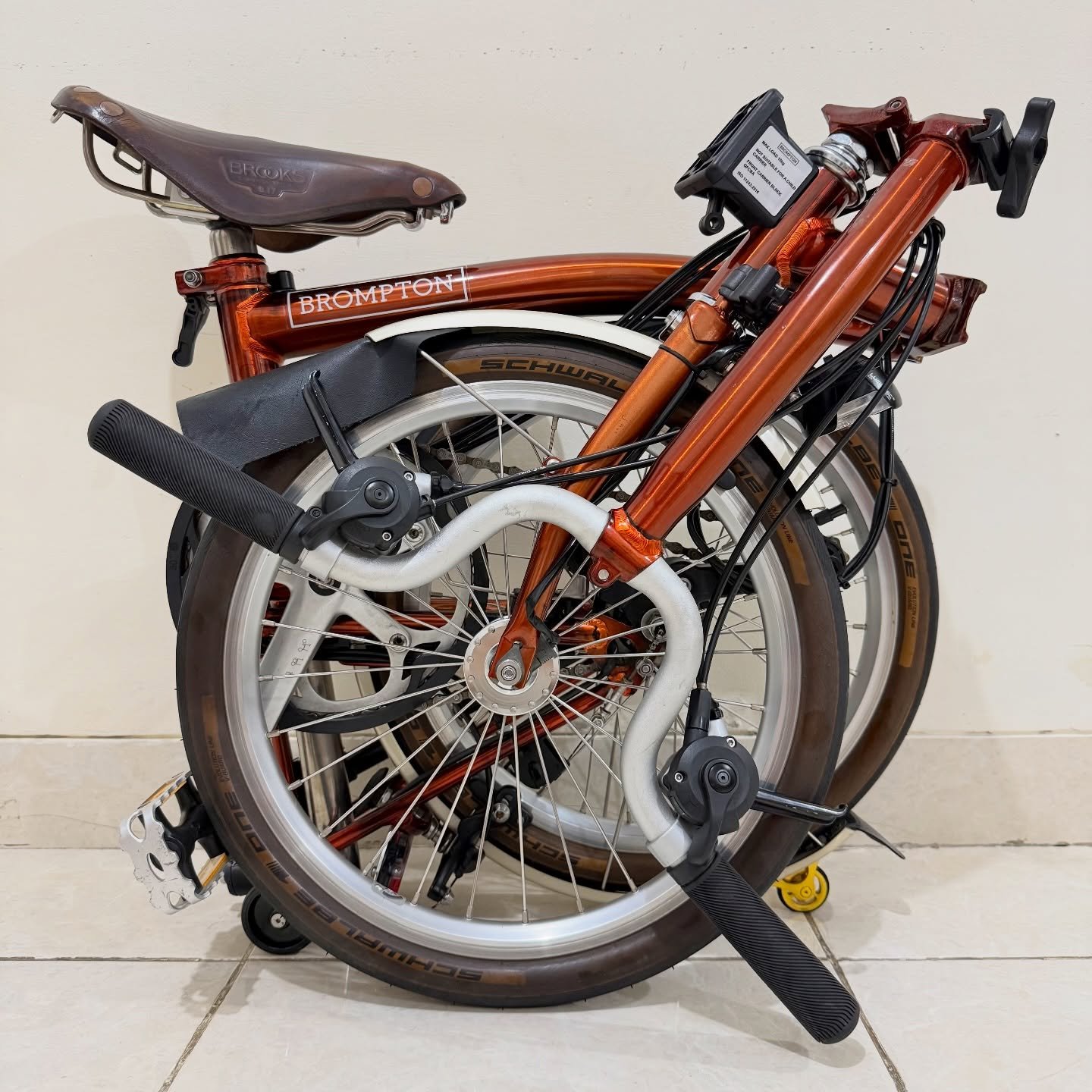 Brompton C Line M6LD Flame Lacquer 2019 (3) - Brompton Bekas