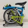 Brompton C Line M6R Lagoon Blue Lime Green 2015