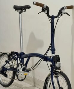 Brompton H6L Tempest Blue 2018 | Bekas Istimewa dengan Brooks Handgrip