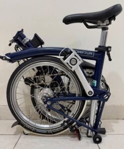Brompton H6L Tempest Blue 2018 | Bekas Istimewa dengan Brooks Handgrip
