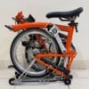 Brompton H6R Signal Orange 2019 Like New 98 Original 3 - Brompton Bekas Brompton H6R Signal Orange 2019