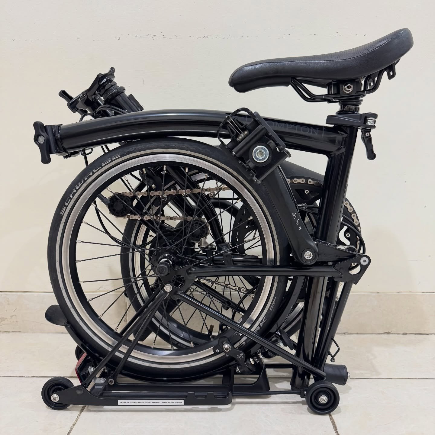 Brompton M2R Black Black Edition 2019 9 - Brompton Bekas Brompton M2R Black Black Edition 2019