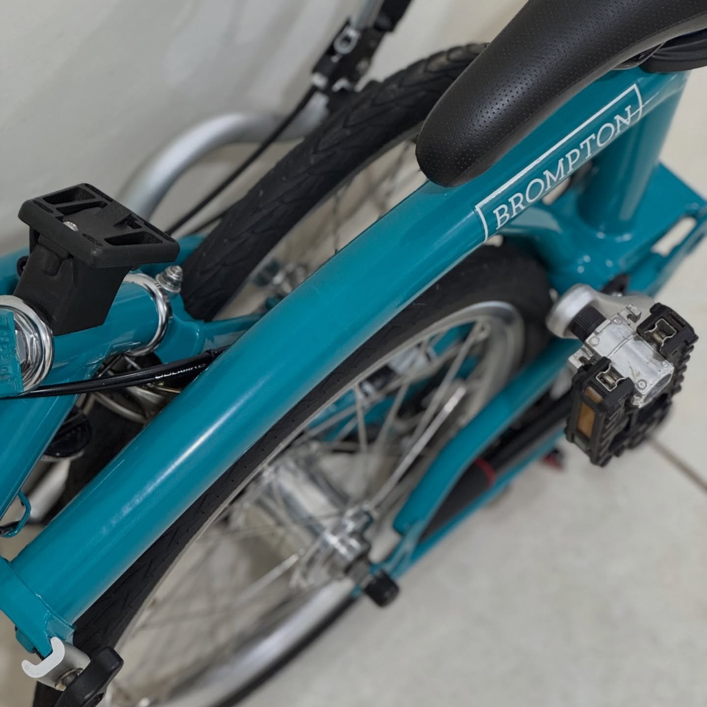 Brompton M3E Water Blue 2019 3 - Brompton Bekas