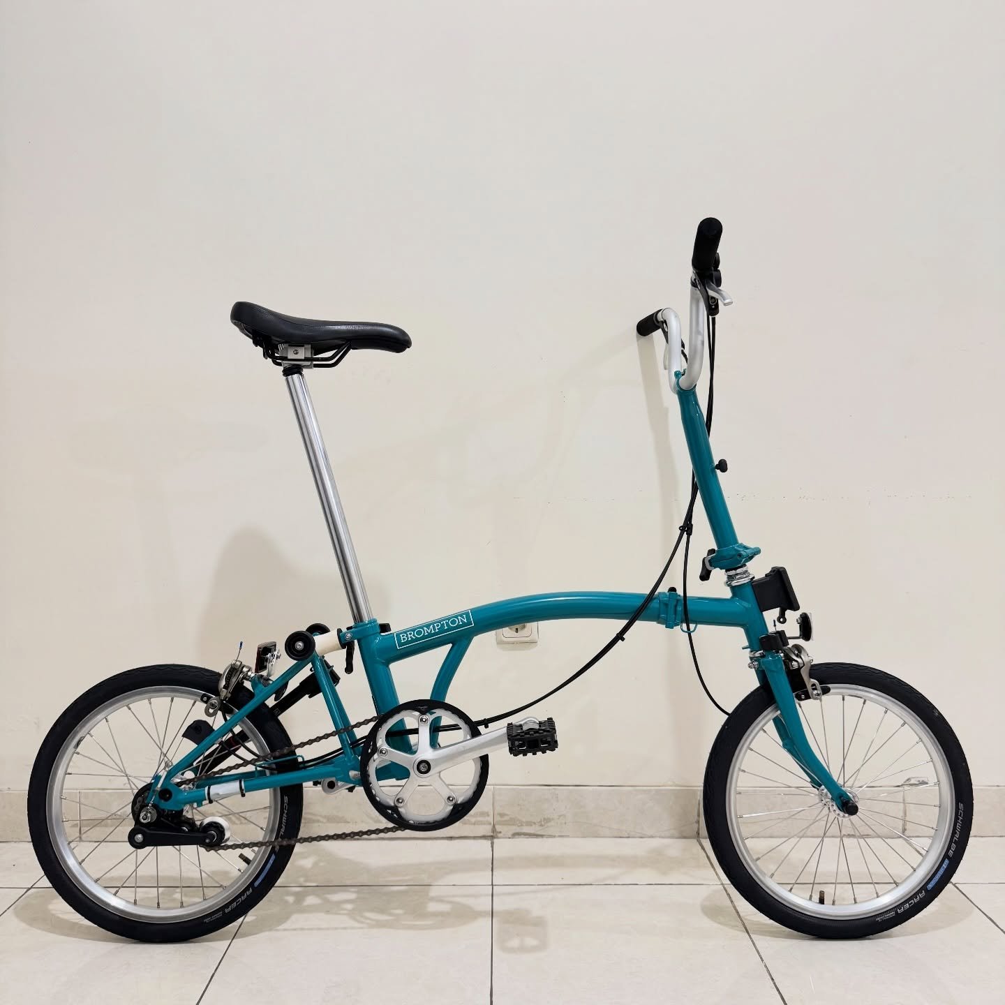 Brompton M3E Water Blue 2019 5 - Brompton Bekas