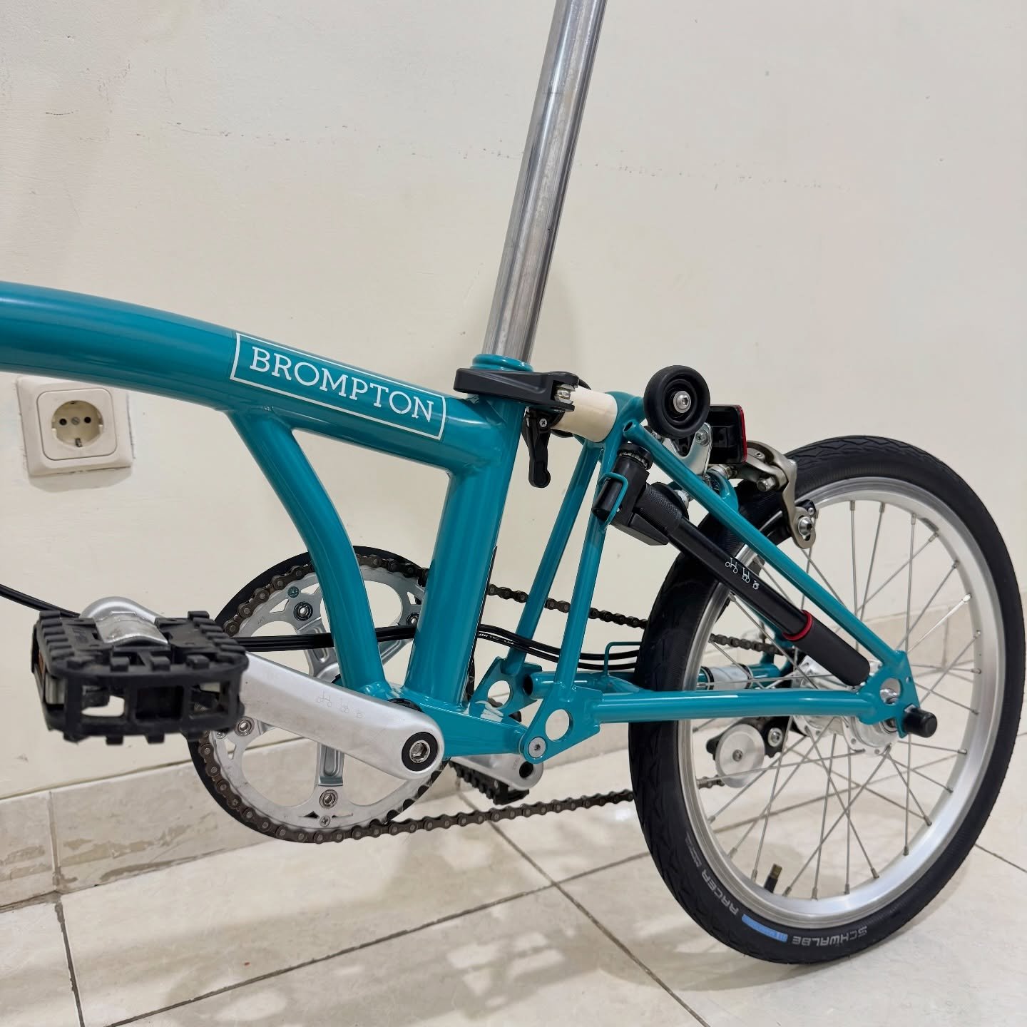 Brompton M3E Water Blue 2019 6 - Brompton Bekas