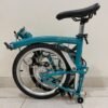 Brompton M3E Water Blue 2019 | Bekas Istimewa 92% Original