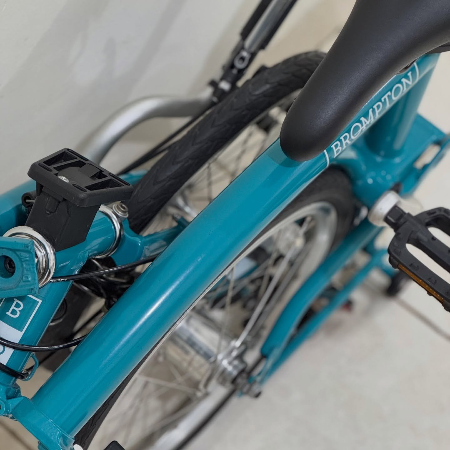 Brompton M3E Water Blue 2020 7 - Brompton Bekas