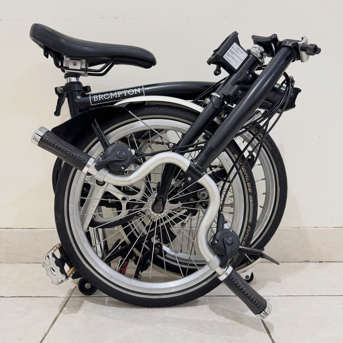 Brompton M6L Black 2020 1 - Brompton Bekas Brompton M6L Black 2020