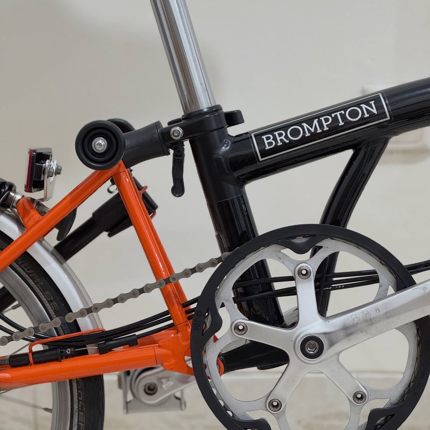 Brompton M6L Black Orange 2019 10 - Brompton Bekas