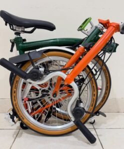 Brompton M6L Racing Green Orange 2019