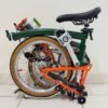 Brompton M6L Racing Green Orange 2019 8 - Brompton Bekas Brompton M6L Racing Green Orange 2019