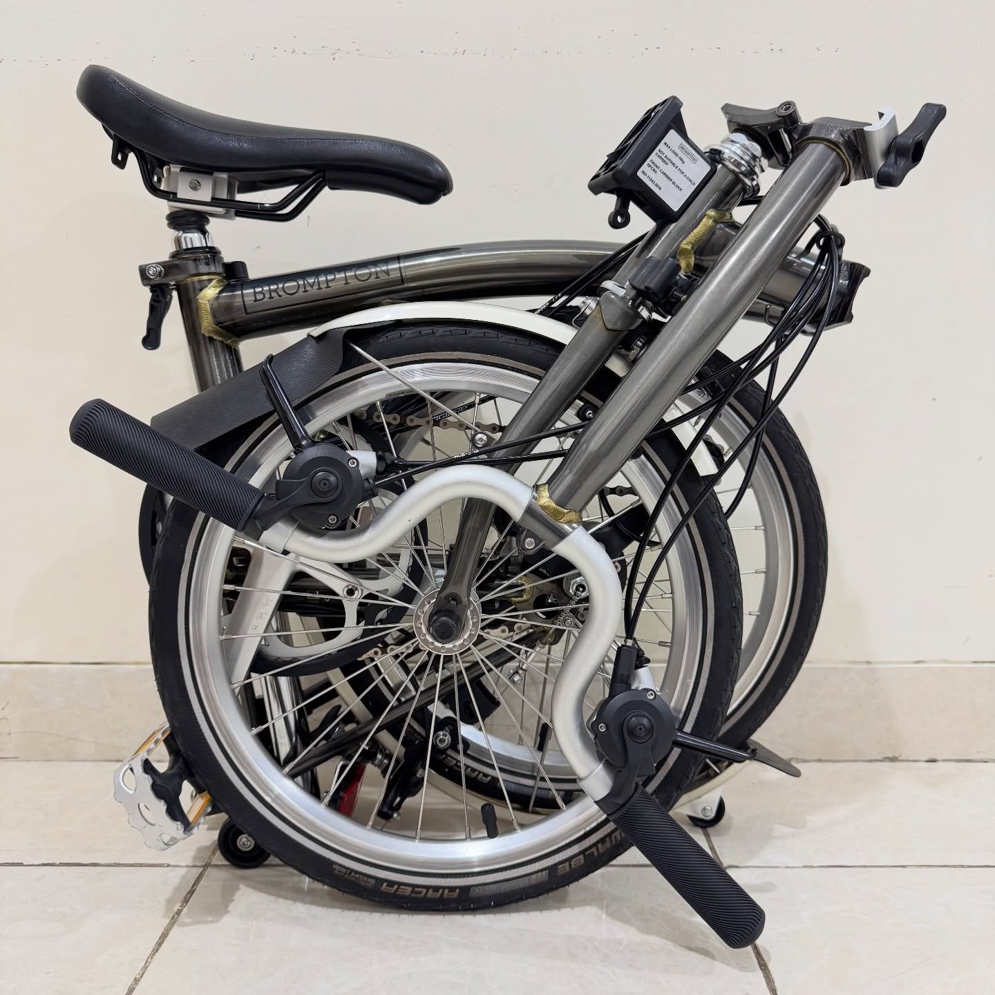 Brompton M6L Raw Lacquer 2020 1 - Brompton Bekas ompton M6L Raw Lacquer 2020 |