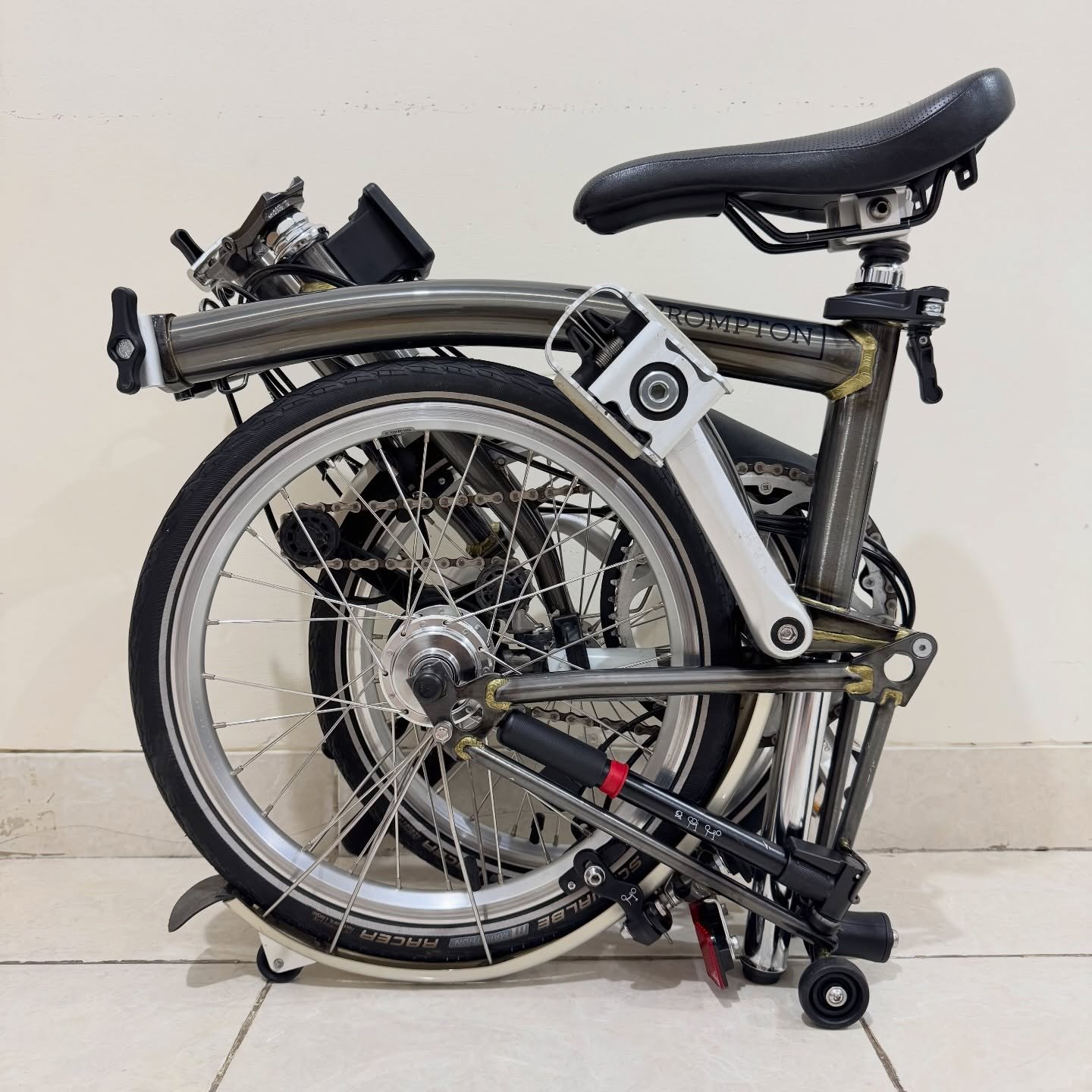 Brompton M6L Raw Lacquer 2020 5 - Brompton Bekas ompton M6L Raw Lacquer 2020 |