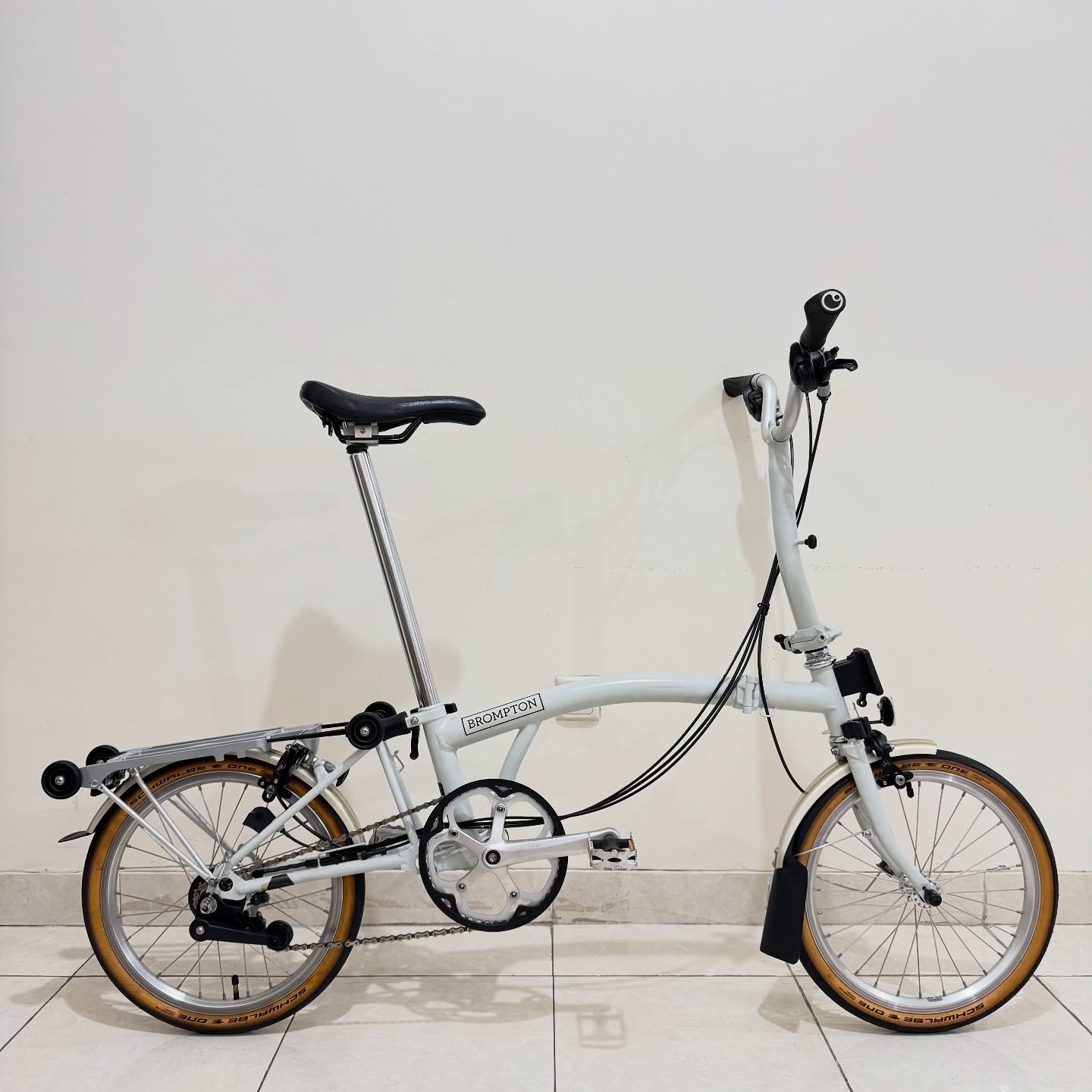 Brompton M6R Papyrus White 2020 8 - Brompton Bekas