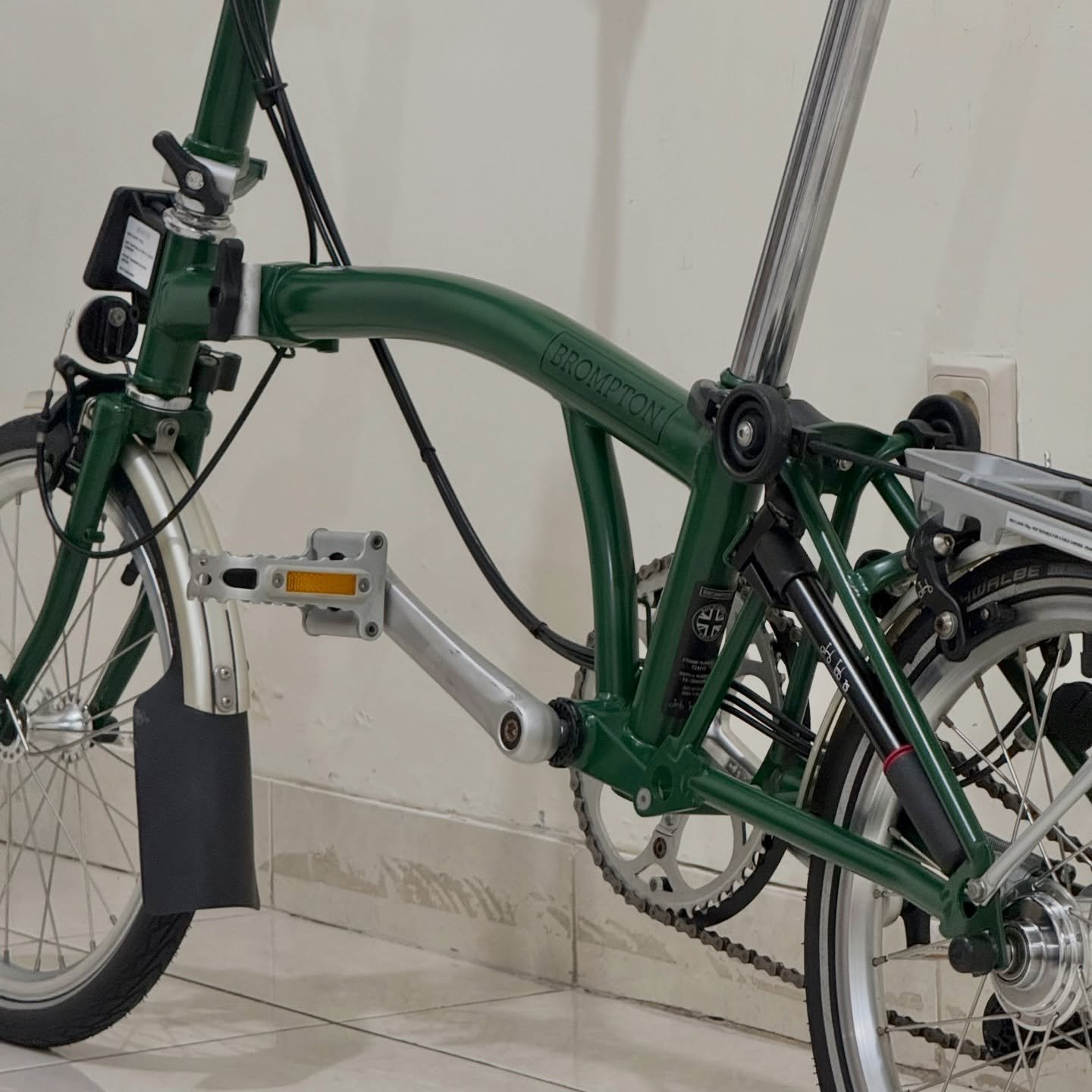 Brompton M6R Racing Green 2019 Full Aksesoris (7) - Brompton Bekas