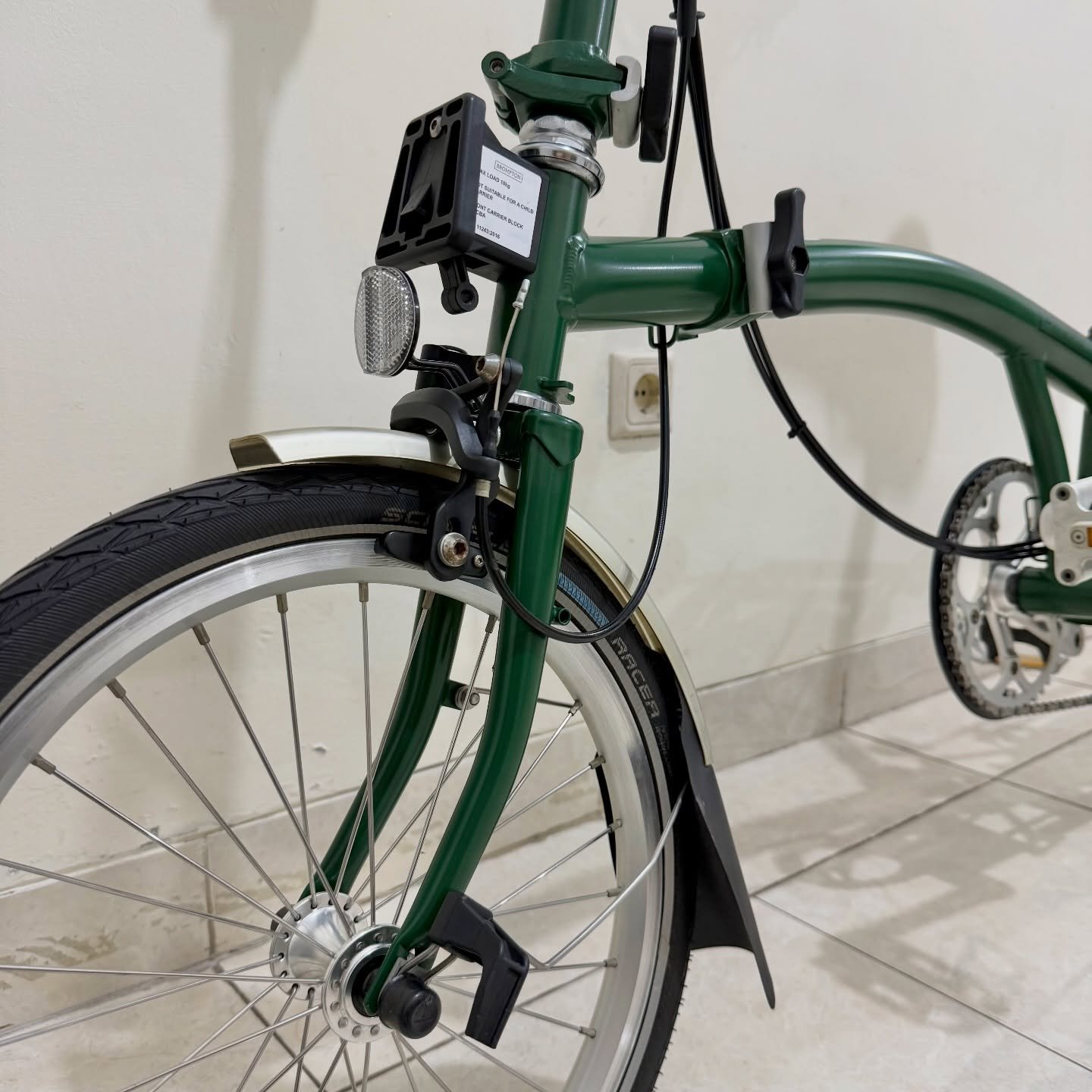 Brompton M6R Racing Green 2019 Full Aksesoris (8) - Brompton Bekas
