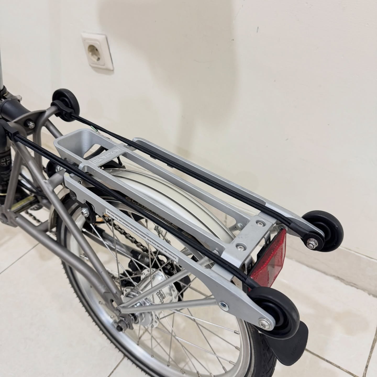 Brompton M6R-X Raw Lacquer Titanium 2020 8 - Brompton Bekas