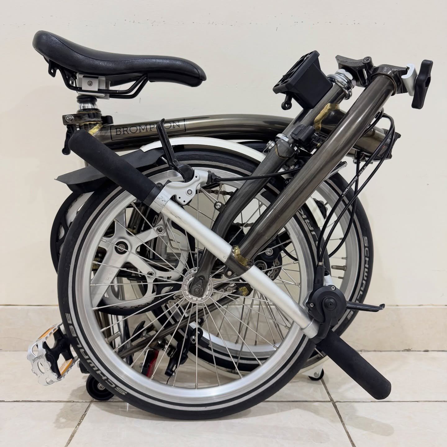 Brompton S2L Raw Lacquer 2017 Bekas Istimewa 90 Original 1 - Brompton Bekas Brompton S2L Raw Lacquer 2017 |