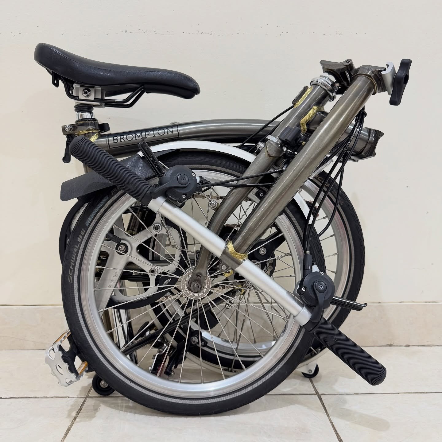 Brompton S6L Raw Lacquer 2020 1 - Brompton Bekas Brompton S6L Raw Lacquer 2020