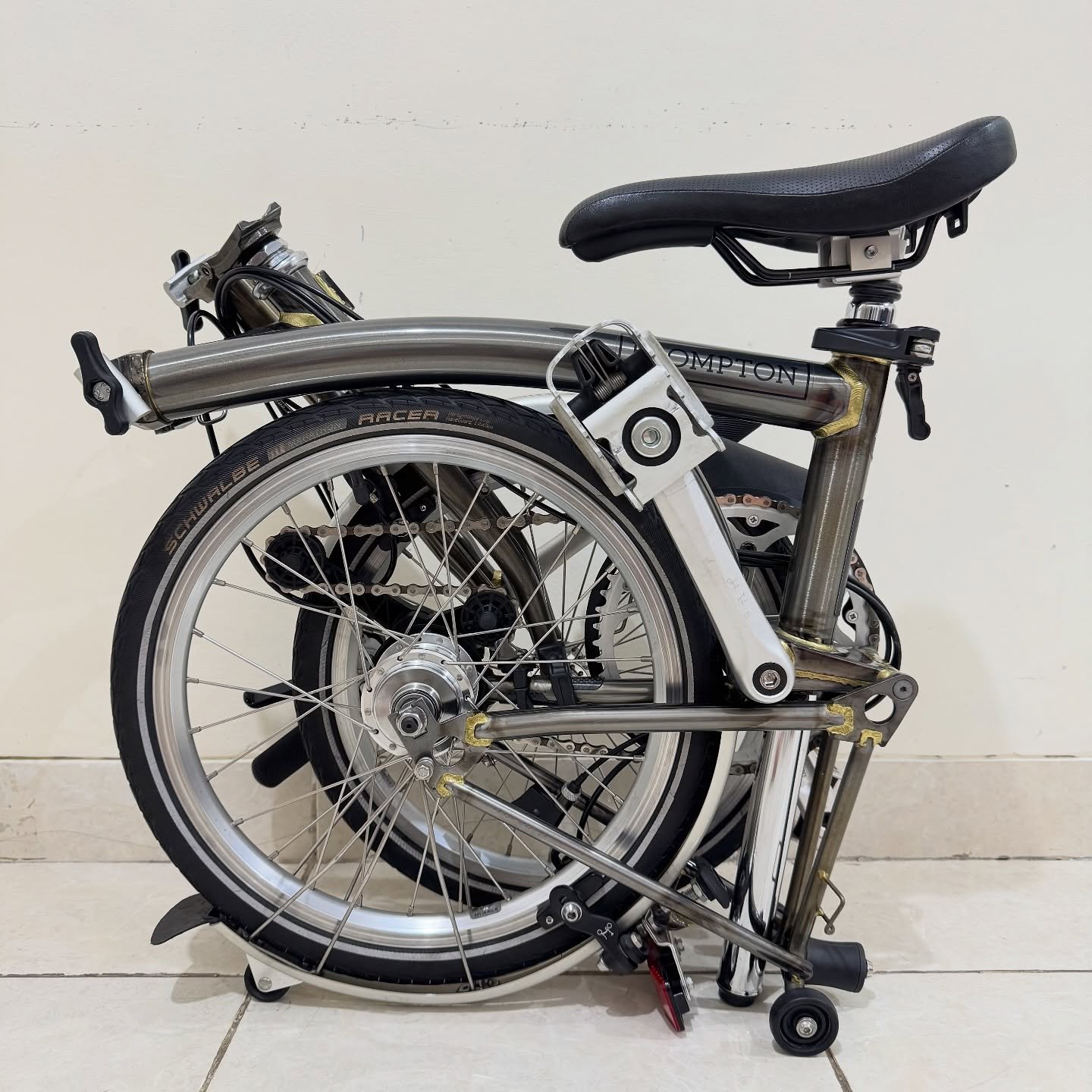 Brompton S6L Raw Lacquer 2020 7 - Brompton Bekas Brompton S6L Raw Lacquer 2020