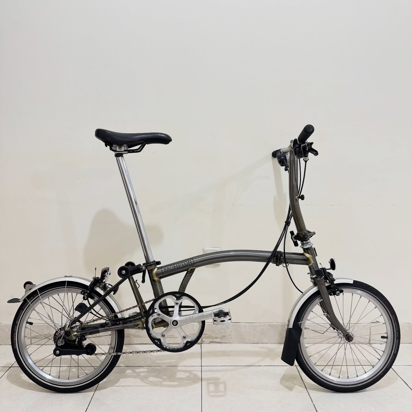 Brompton S6L Raw Lacquer 2020 8 - Brompton Bekas