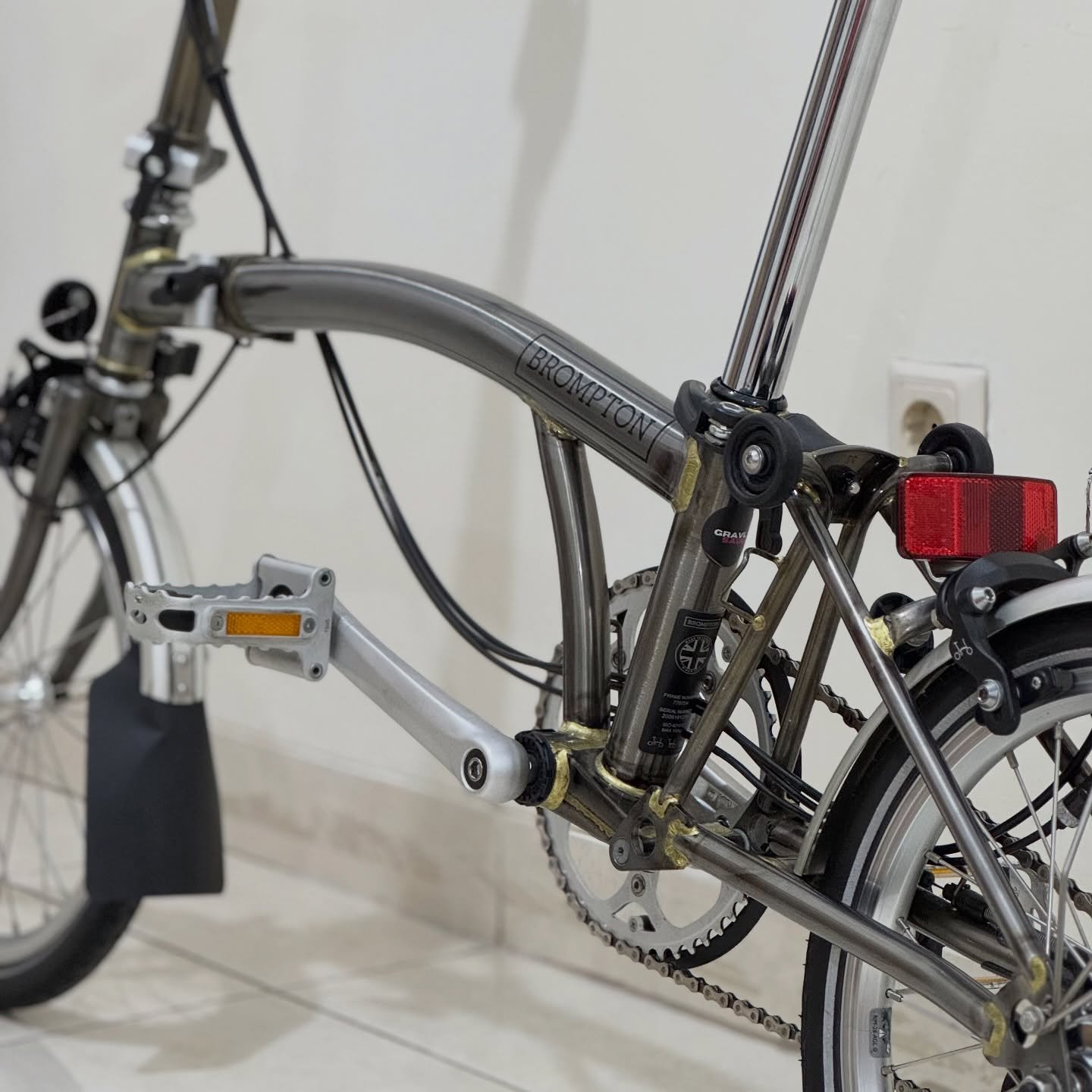 Brompton S6L Raw Lacquer 2020 9 - Brompton Bekas