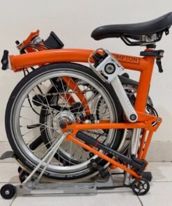 Brompton S6R Signal Orange 2019 (10) - Brompton Bekas Brompton S6R Signal Orange 2019 | Bekas Good Condition 85% Original