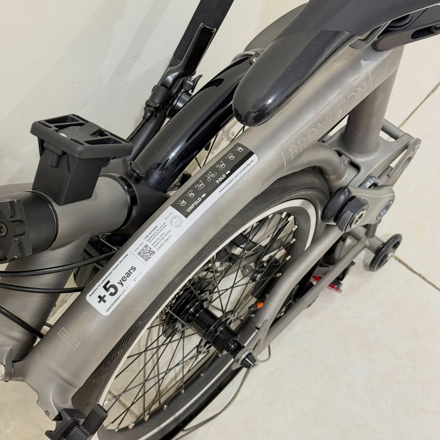 Brompton T Line S4L-X Titanium 2022 (9) - Brompton Bekas