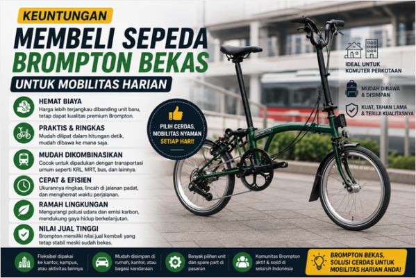 Keuntungan Membeli Sepeda Brompton Bekas untuk Mobilitas Harian